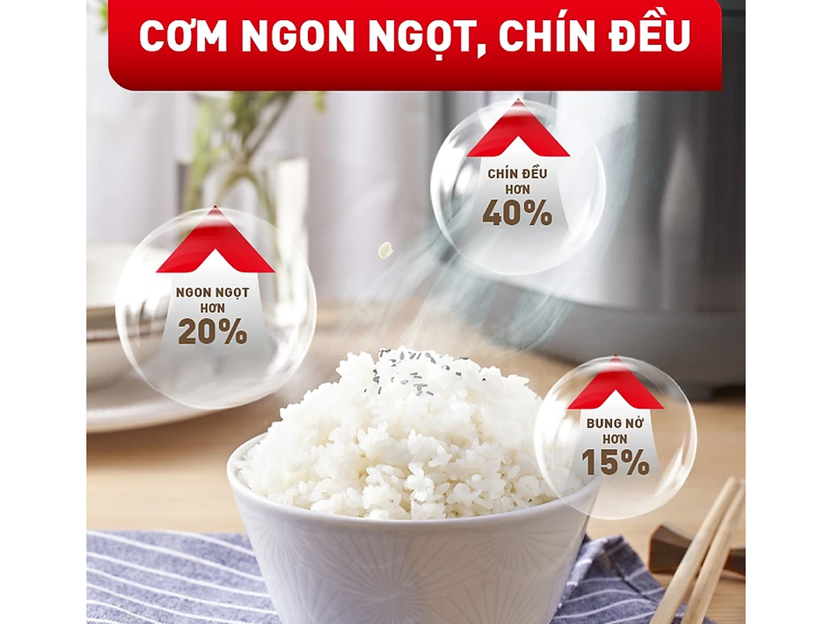 Nồi cơm điện tử cao tần Tefal RK818A68 1,8 lít
