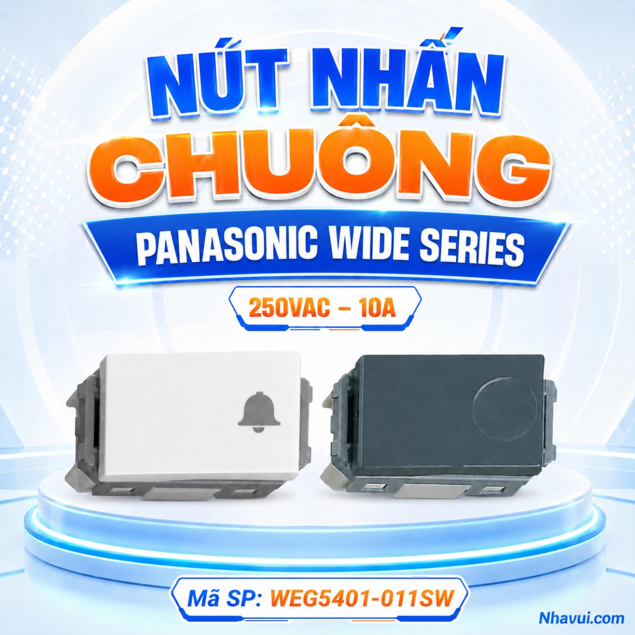 Nút nhấn chuông Panasonic WIDE Series 250VAC – 10A