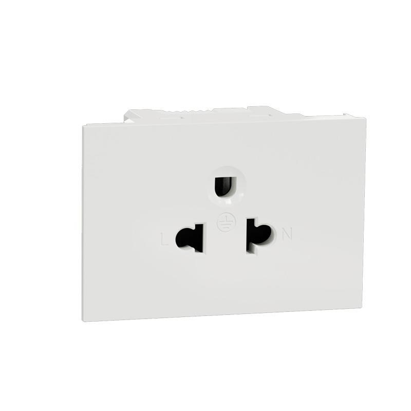 Ổ cắm 3 chấu 16A Schneider AvatarOn A đơn, đôi, đôi có công tắc – màu trắng