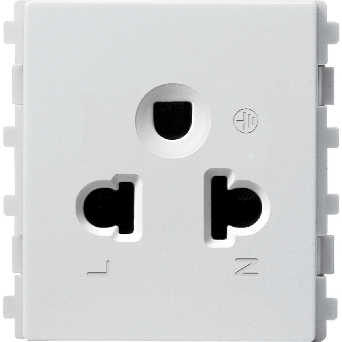 Ổ cắm 3 chấu 16A Schneider ZENcelo A đơn size 2S, đôi size L – màu trắng