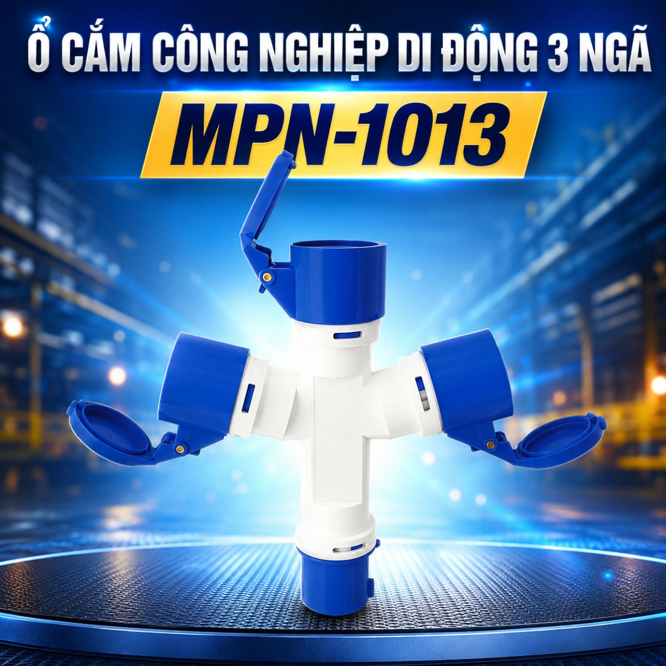 Ổ cắm công nghiệp di động 3 ngã MPE MPN-1013 2P+E