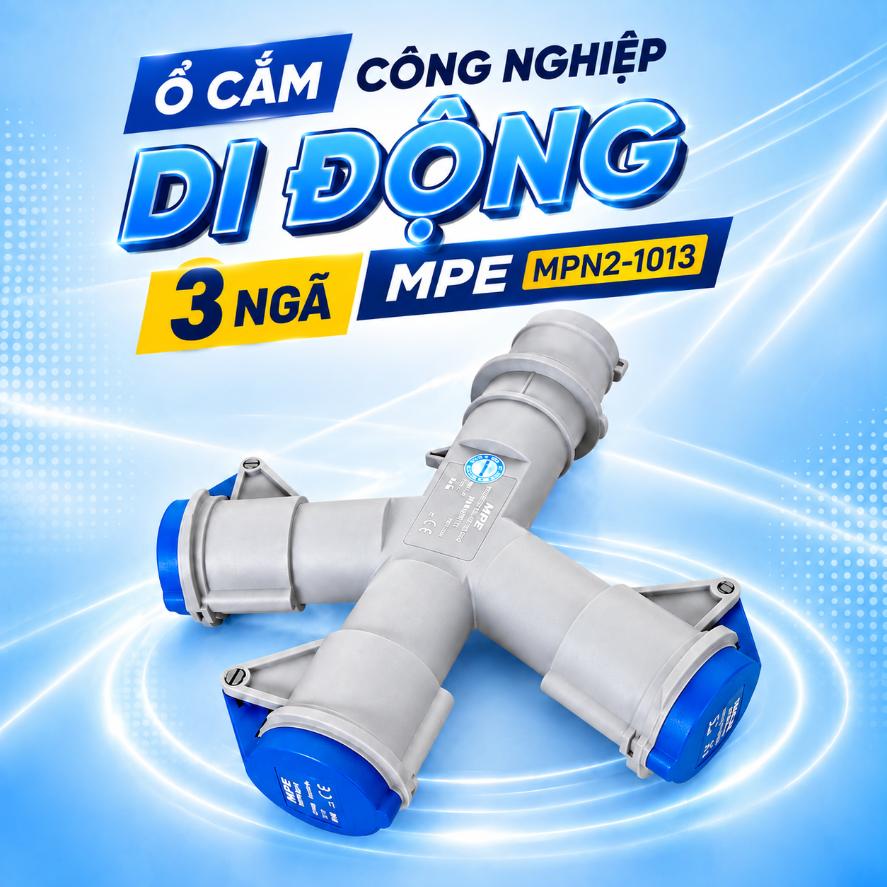 Ổ cắm công nghiệp di động 3 ngã MPE MPN2-1013