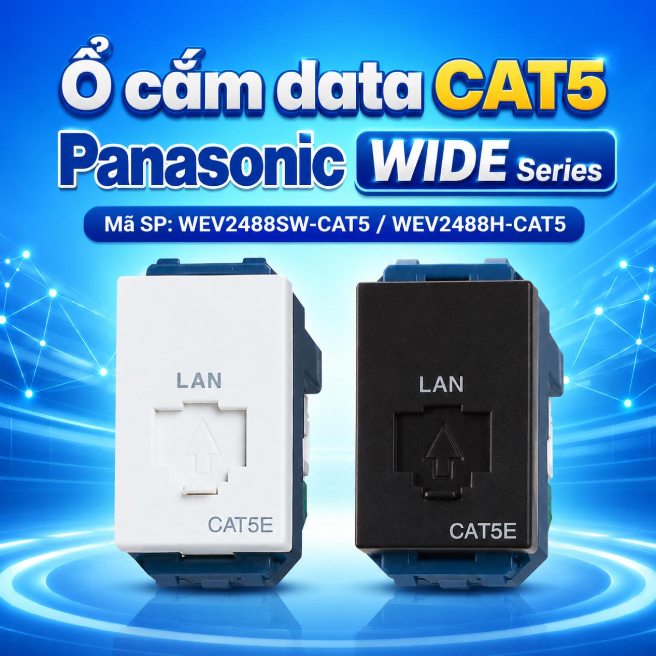 Ổ cắm data CAT5 Panasonic WIDE Series