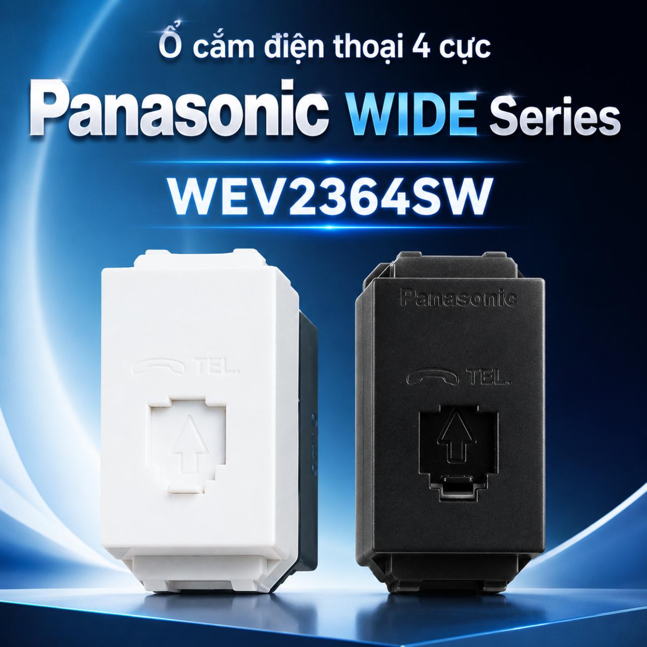 Ổ cắm điện thoại 4 cực Panasonic WIDE Series