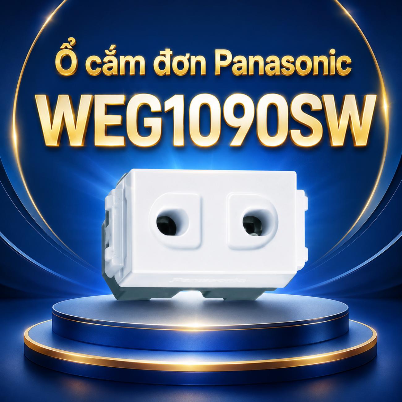 Ổ cắm đơn Panasonic dùng cho phích cắm tròn 250VAC-16A