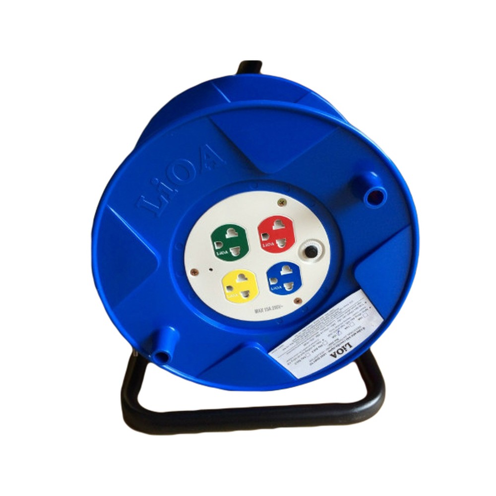 Ổ cắm quay tay kiểu rulo LiOA QT30-2-15A dây 30 m 15A