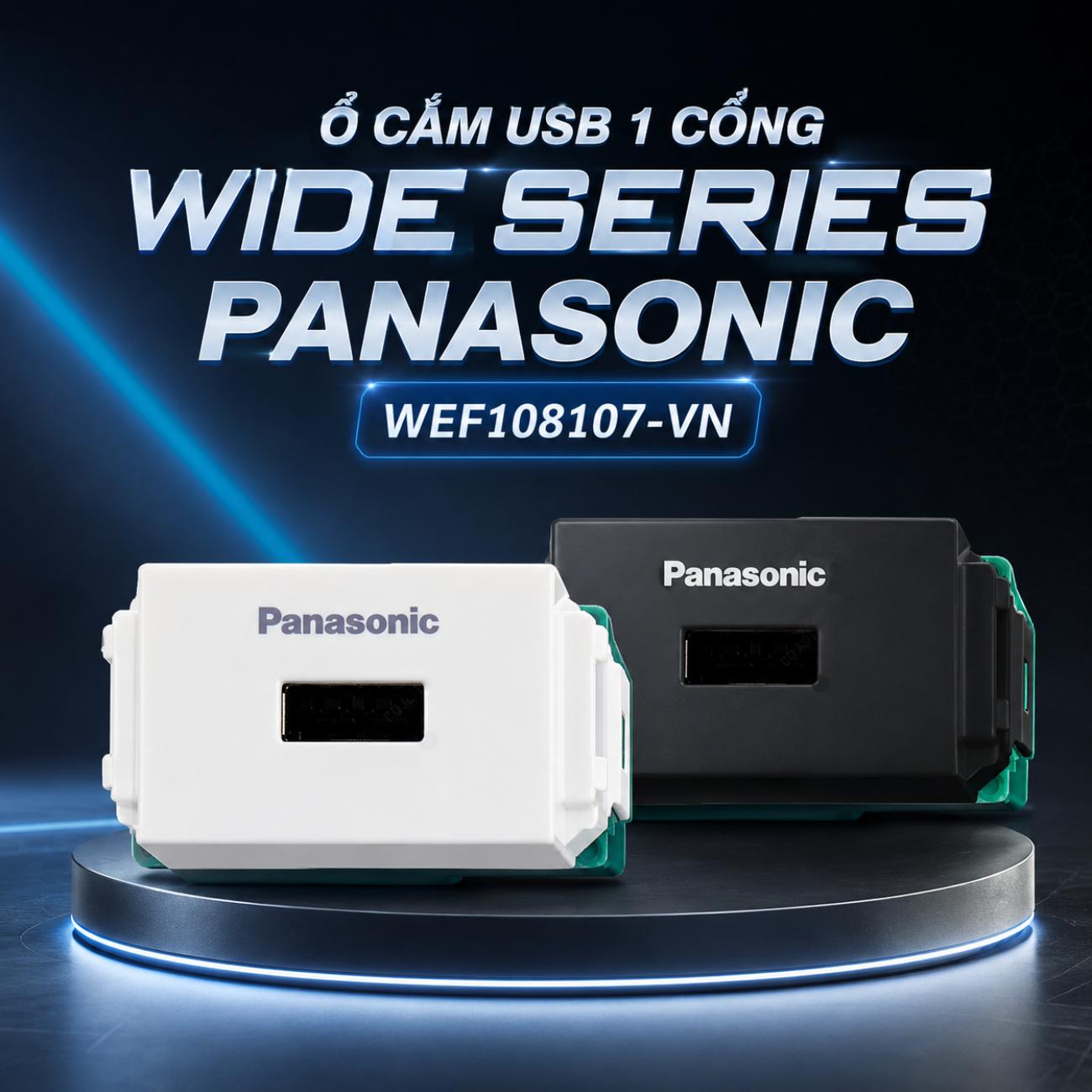 Ổ cắm USB 1 cổng Panasonic WIDE Series