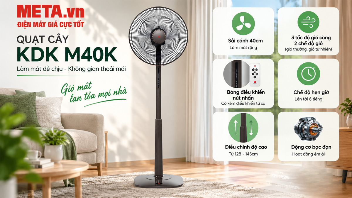 Quạt cây KDK M40K