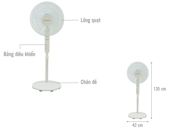Quạt đứng Kangaroo KG725