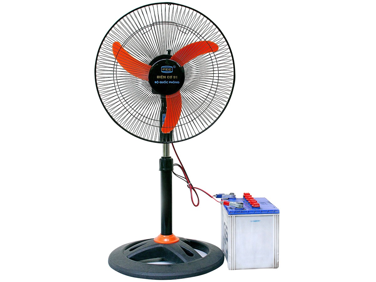 Quạt đứng kẹp ắc quy 12V Điện Cơ 91 QRTH/AQT (chưa gồm ắc quy)