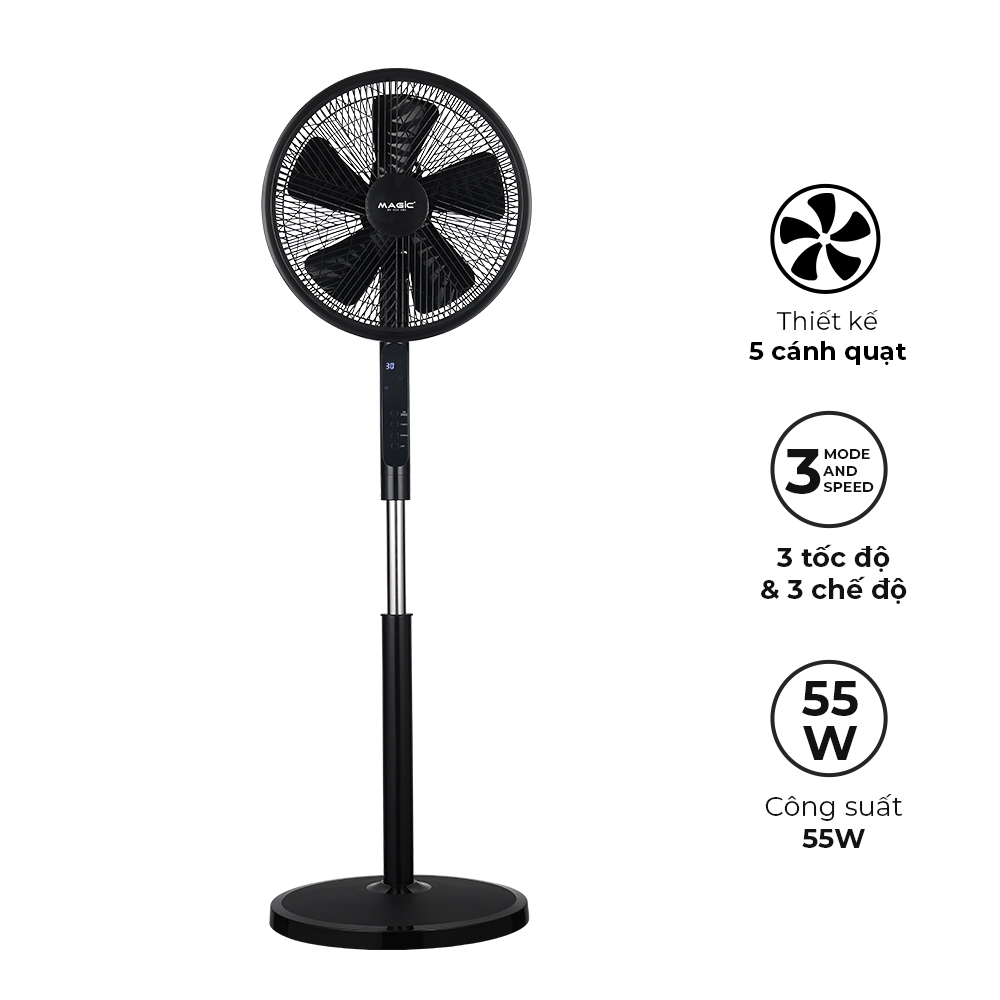 Quạt đứng Magic A-251 55 W, 5 cánh