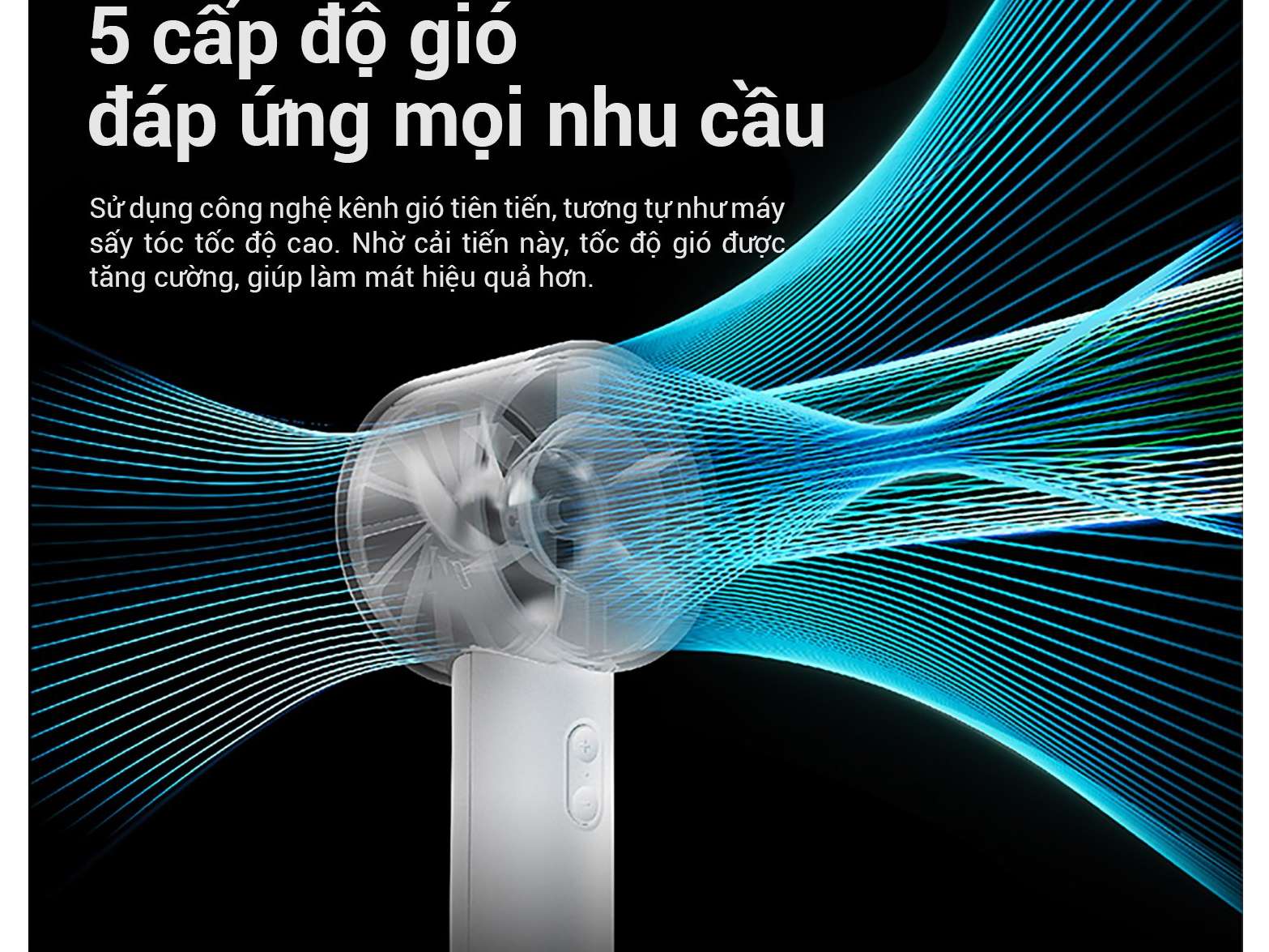 Quạt tích điện cầm tay Lumias X6 Lite