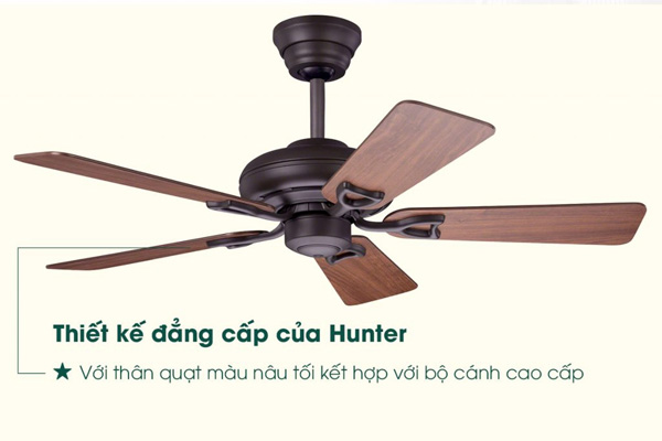 Quạt trần Hunter Seville II 24039 5 cánh gỗ