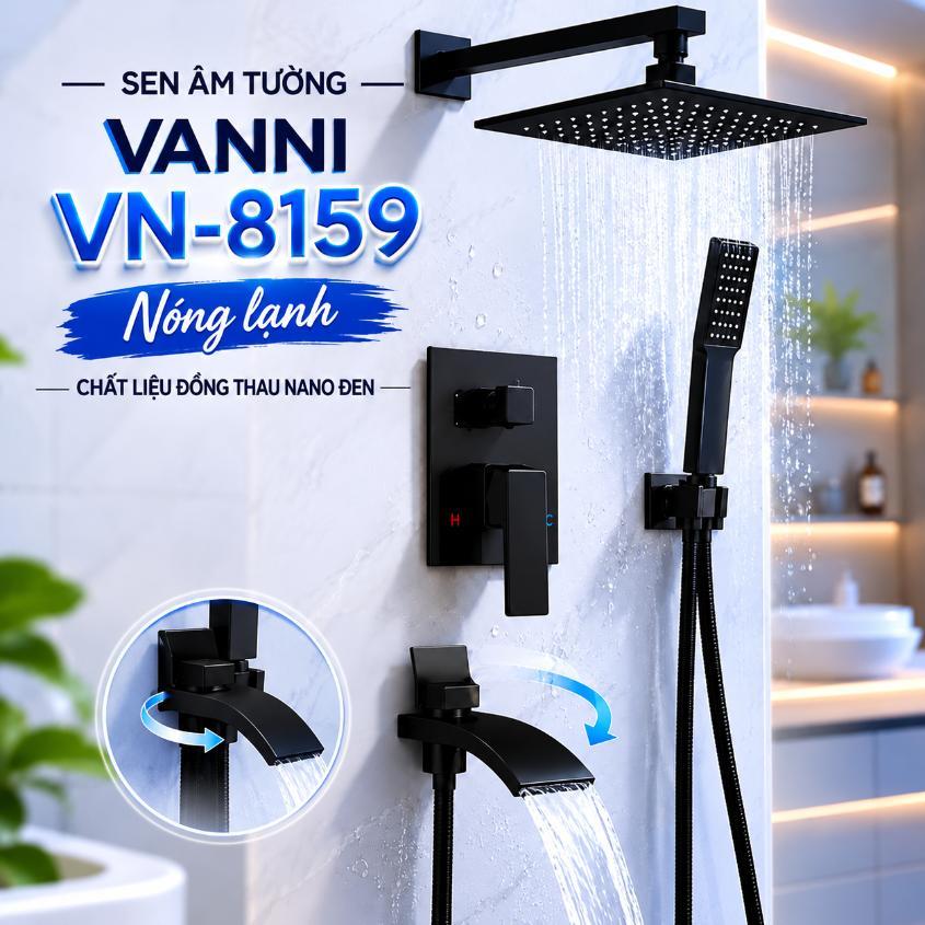Sen âm tường nóng lạnh Vanni VN-8159 Đồng thau