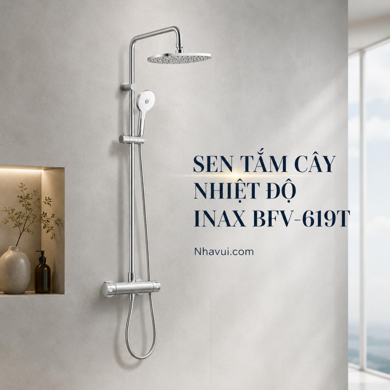 Sen tắm cây nhiệt độ INAX BFV-619T công nghệ Thermostat