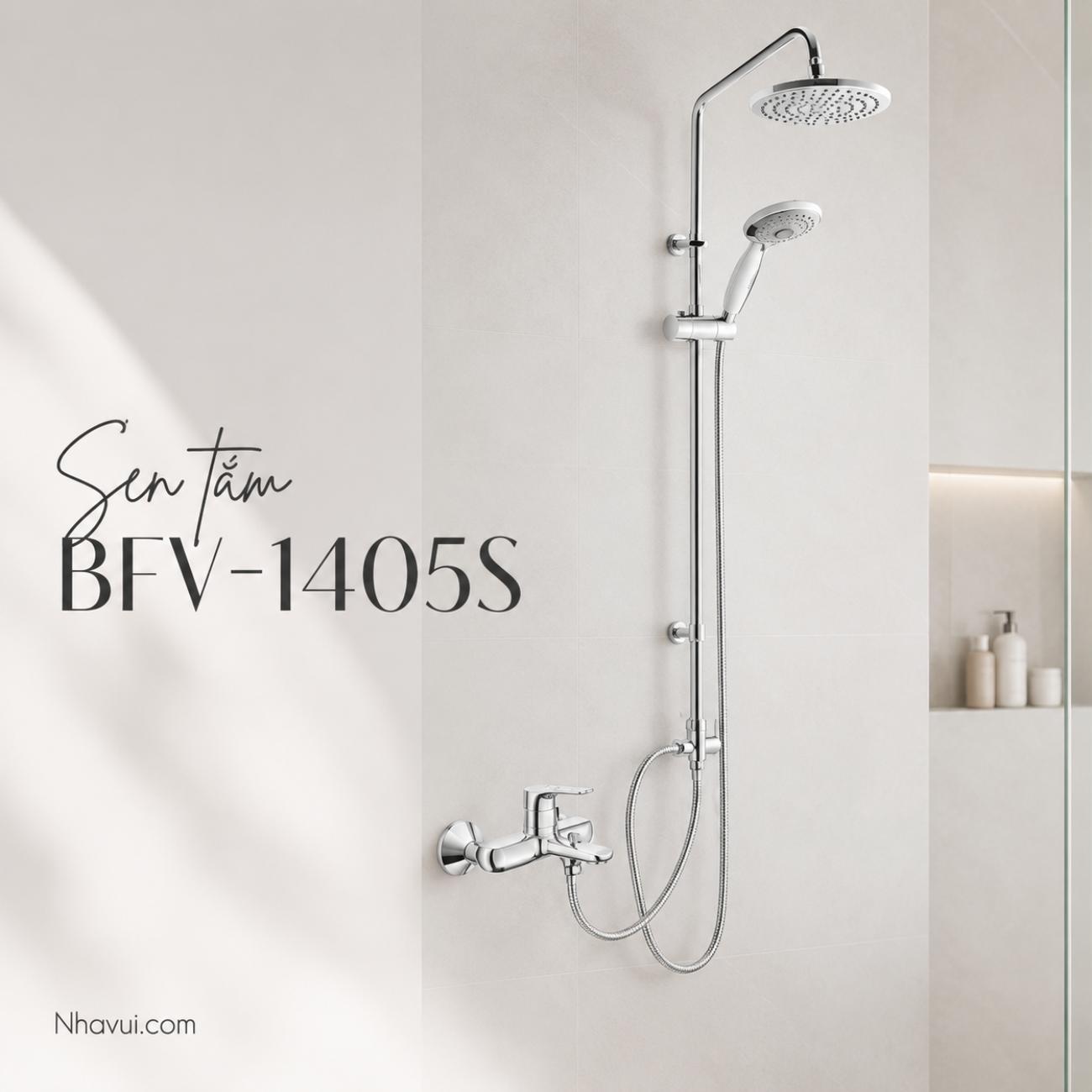 Sen tắm INAX BFV-1405S tay sen 5 chế độ nước