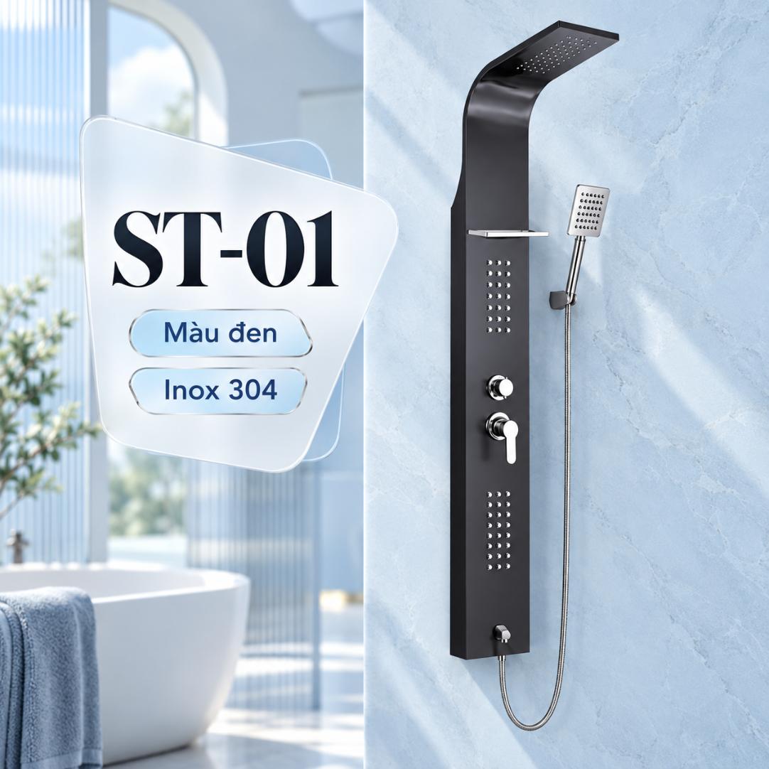 Sen thuyền nóng lạnh Vanni ST-01 / ST-02 / ST-03 Inox 304 5 chế độ