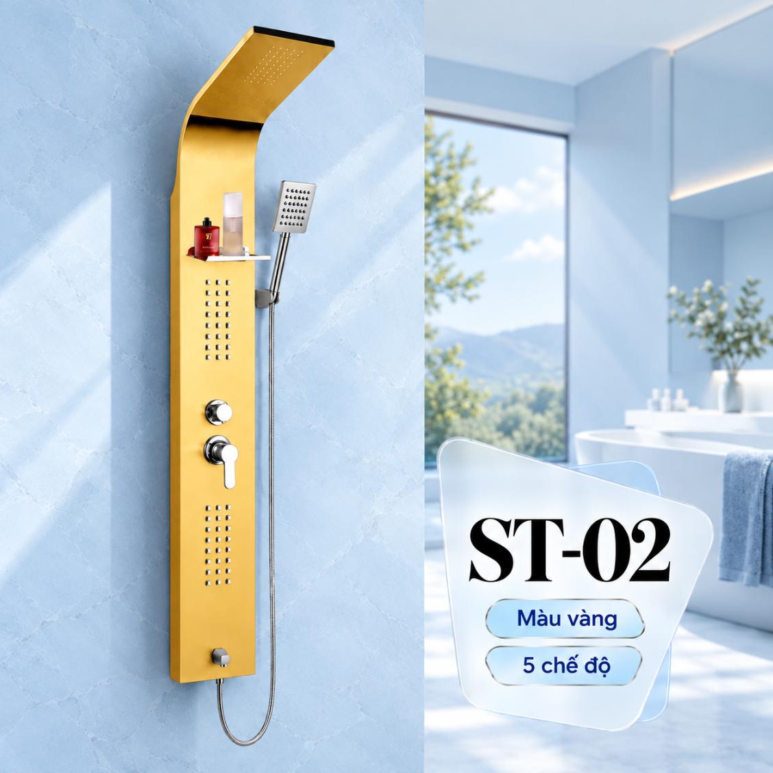 Sen thuyền nóng lạnh Vanni ST-01 / ST-02 / ST-03 Inox 304 5 chế độ