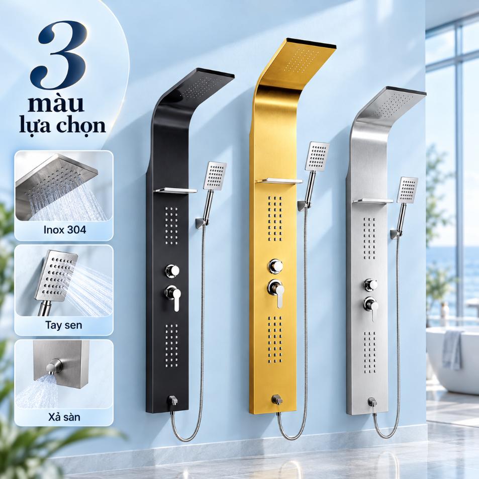 Sen thuyền nóng lạnh Vanni ST-01 / ST-02 / ST-03 Inox 304 5 chế độ