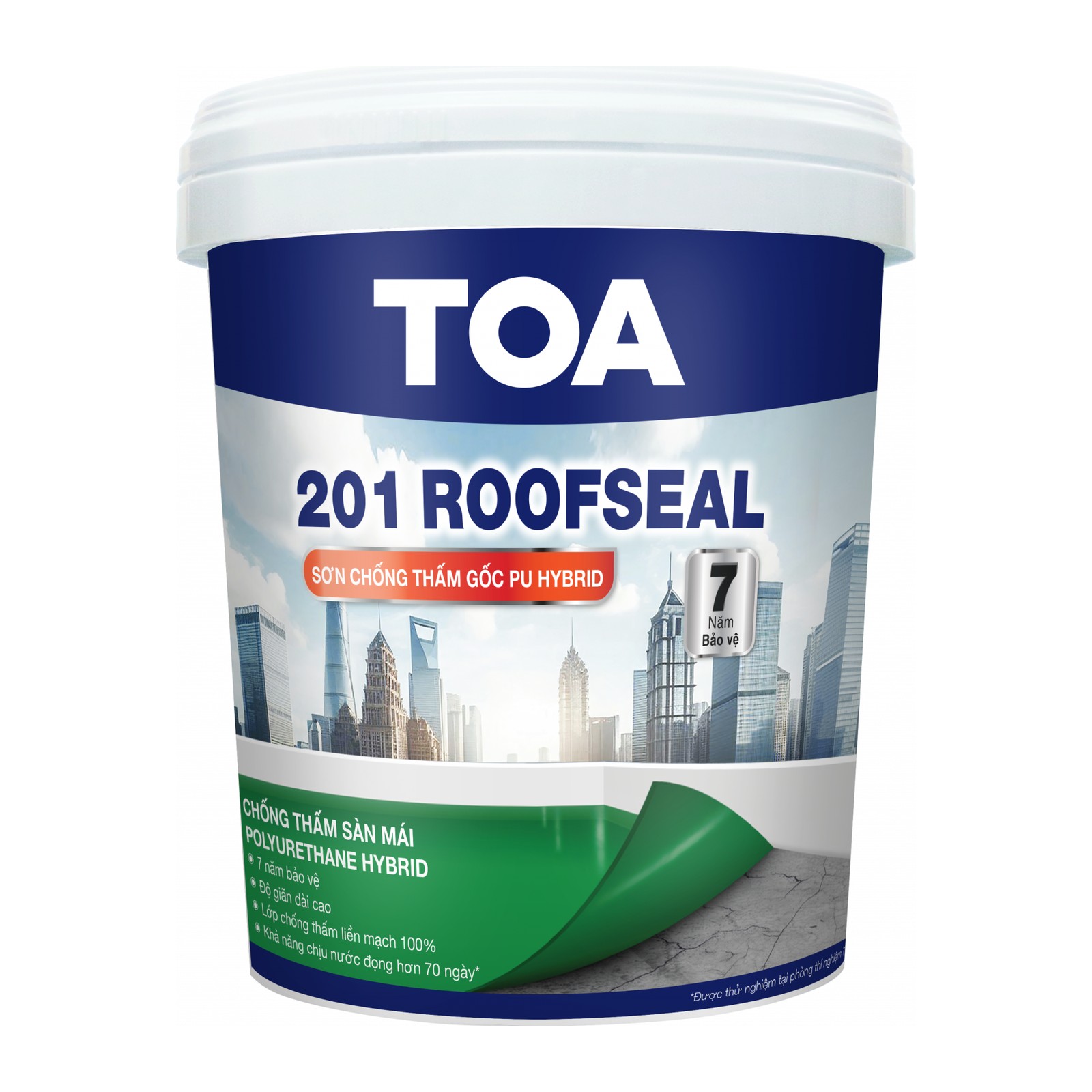 Sơn chống thấm sàn mái TOA 201 Roofseal PU Hybrid chính hãng – Thùng 1 kg, 4 kg, 20 kg