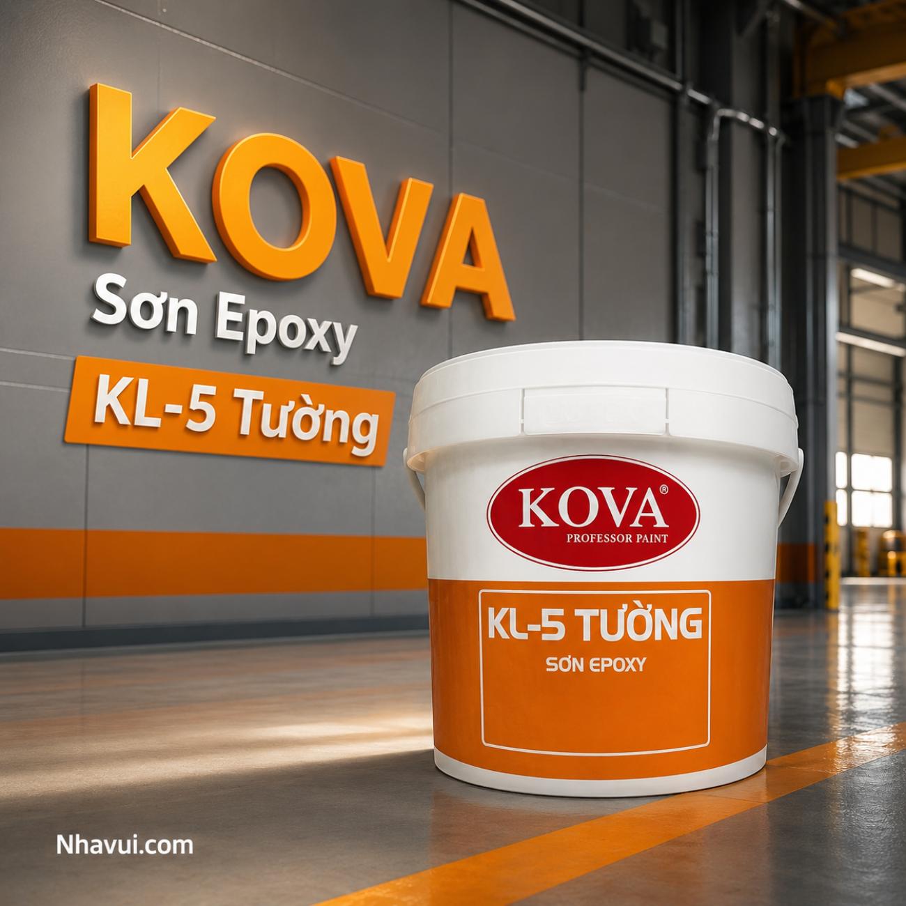 Sơn công nghiệp Epoxy KOVA KL-5 Tường