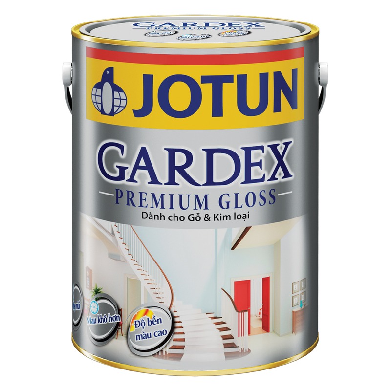 Sơn dầu gỗ và kim loại Jotun Gardex bóng mờ nhẹ mùi bền màu chống nấm mốc nội ngoại thất