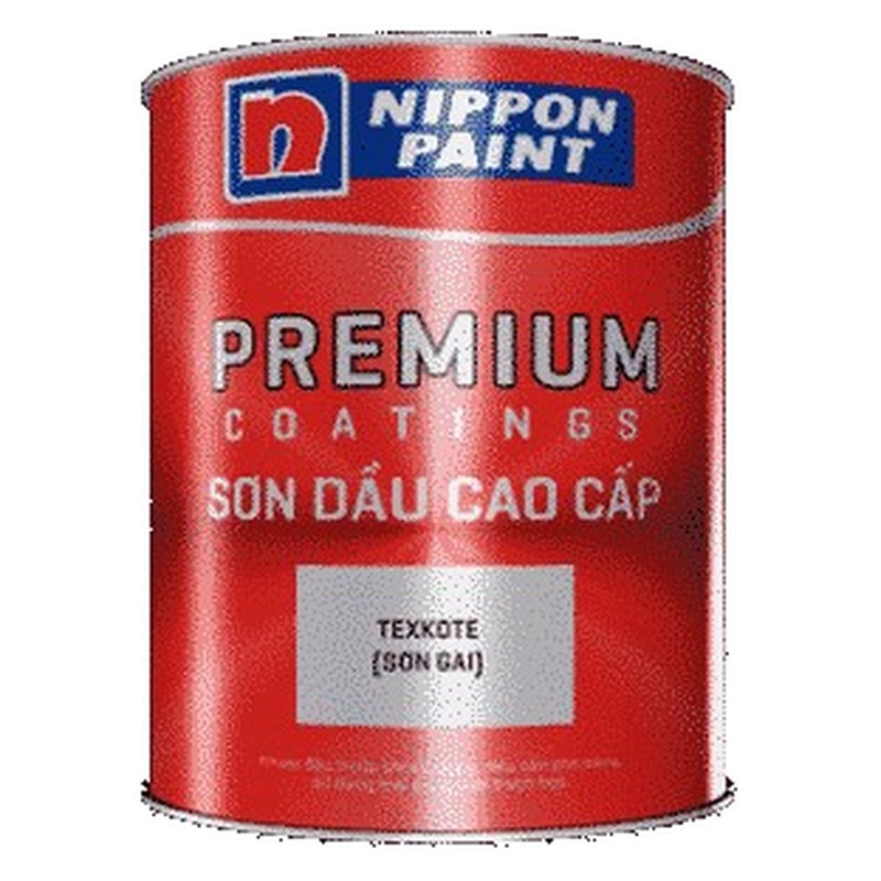 Sơn gai tạo hoa văn Nippon Texkote gốc acrylic nội ngoại thất chống trầy xước chống rêu nấm