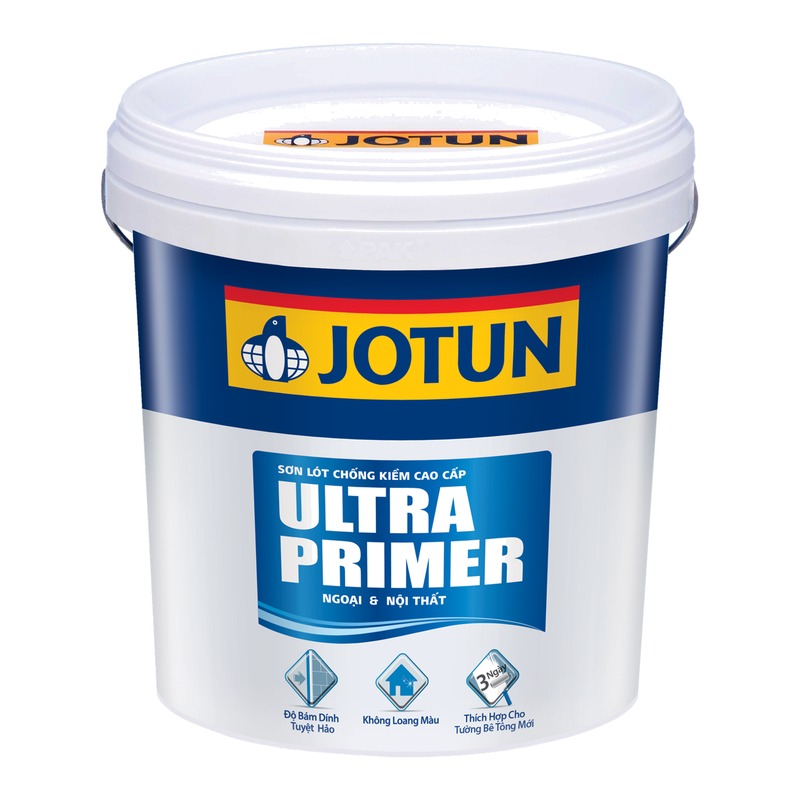 Sơn lót kháng kiềm nội & ngoại thất Jotun Ultra Primer bám dính chống muối hóa
