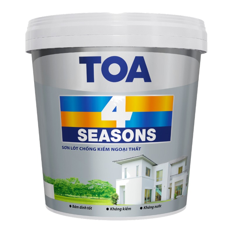 Sơn lót kháng kiềm nội & ngoại thất TOA 4 Seasons Sealer bám dính chống nước