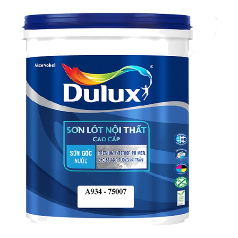 Sơn lót kháng kiềm nội thất Dulux Interior Primer A934 gốc nước tiết kiệm
