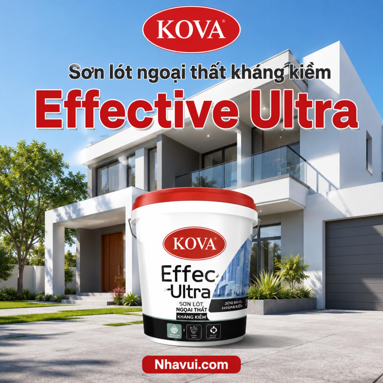 Sơn lót ngoại thất kháng kiềm KOVA Effective Ultra
