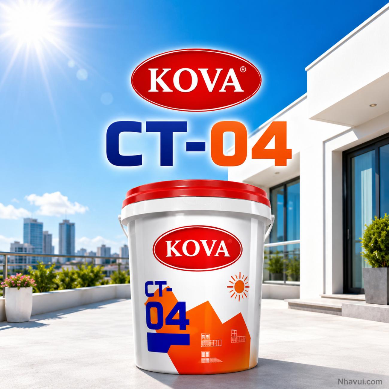 Sơn ngoại thất cao cấp chống nóng KOVA CT-04