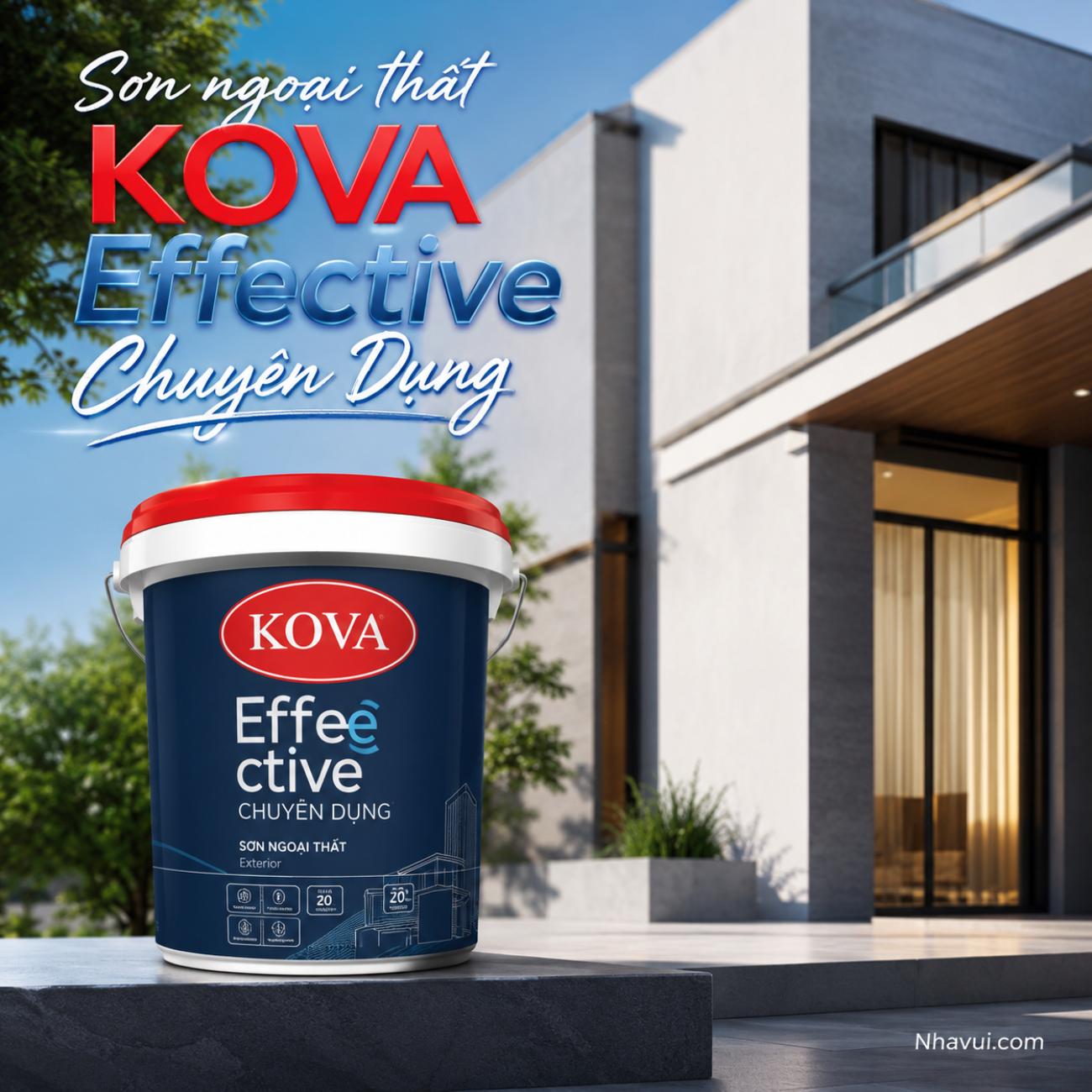 Sơn ngoại thất KOVA Effective Chuyên Dụng