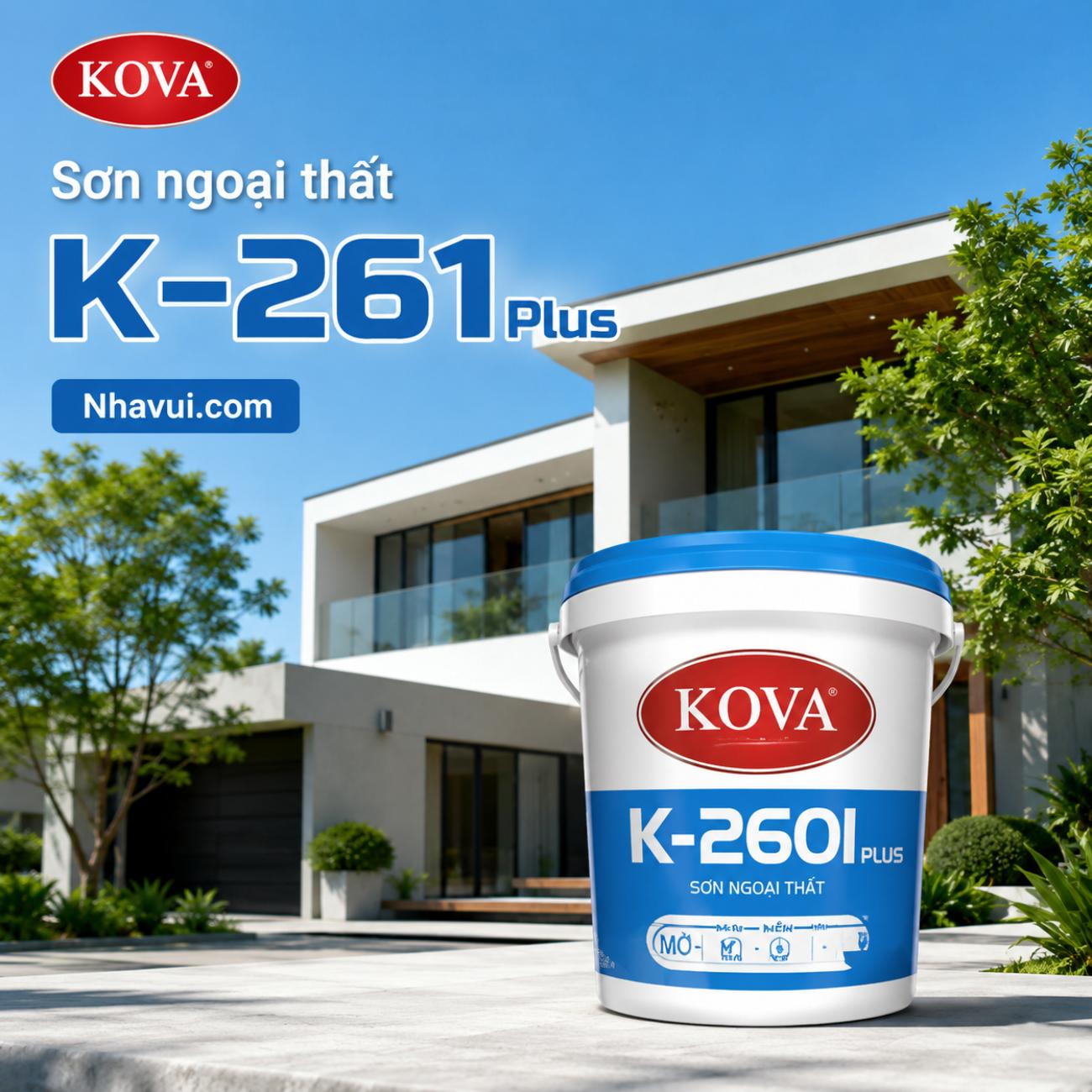 Sơn ngoại thất KOVA K-261 Plus