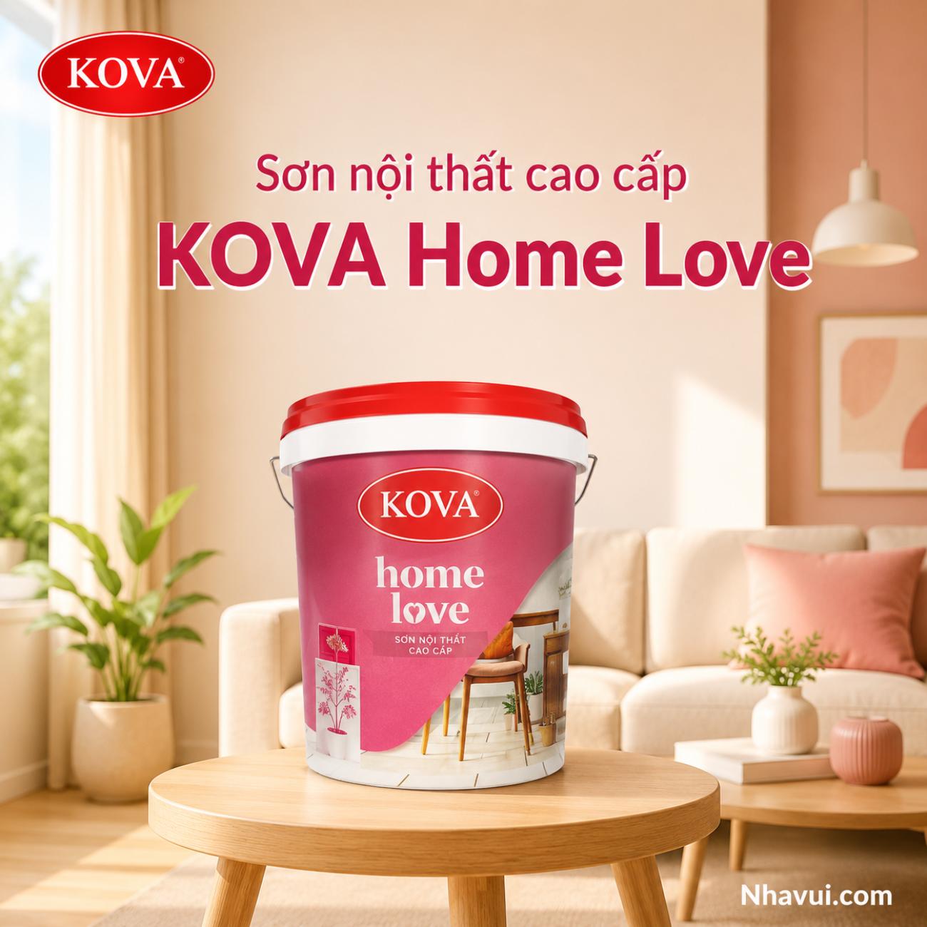Sơn nội thất cao cấp KOVA Home Love