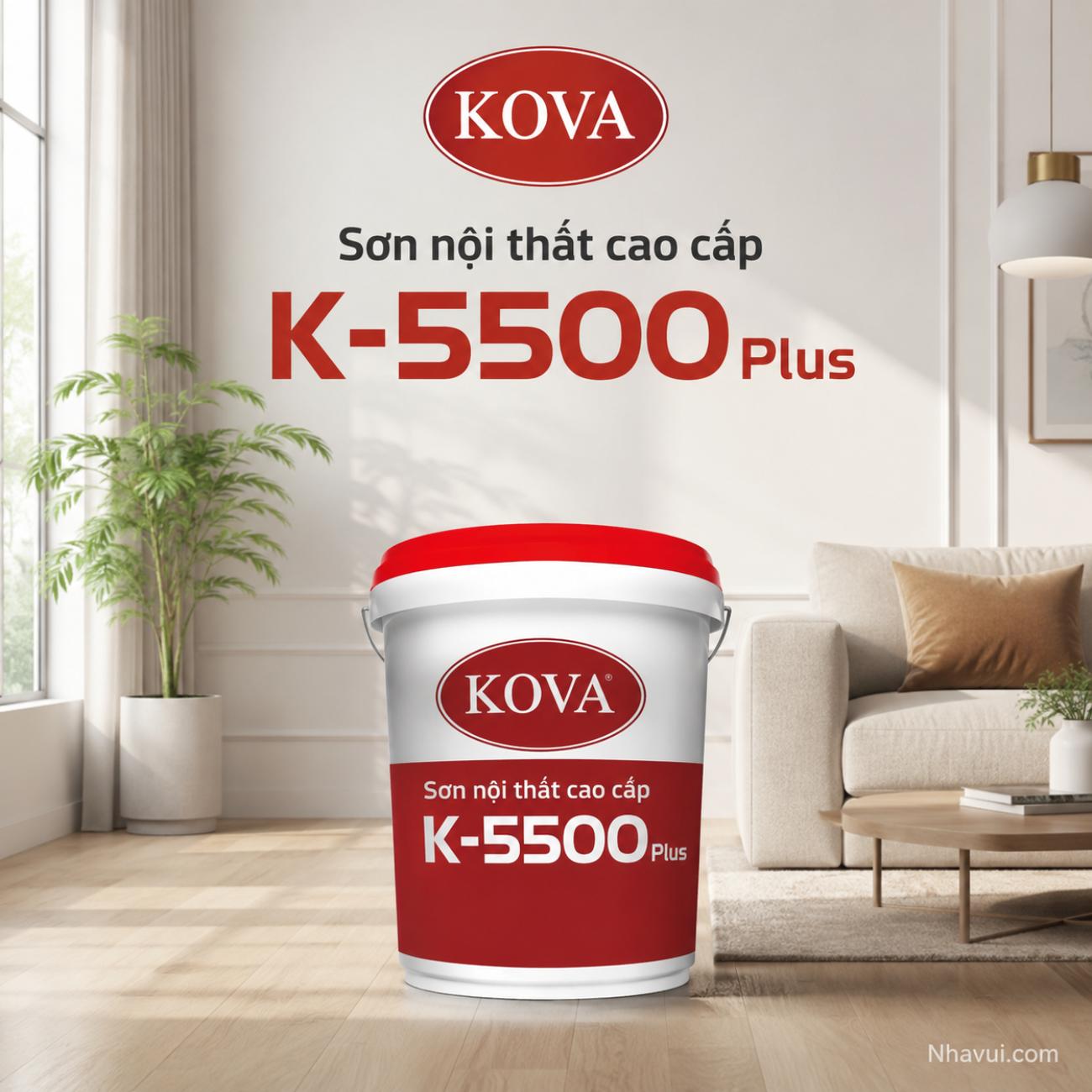 Sơn nội thất cao cấp KOVA K-5500 Plus