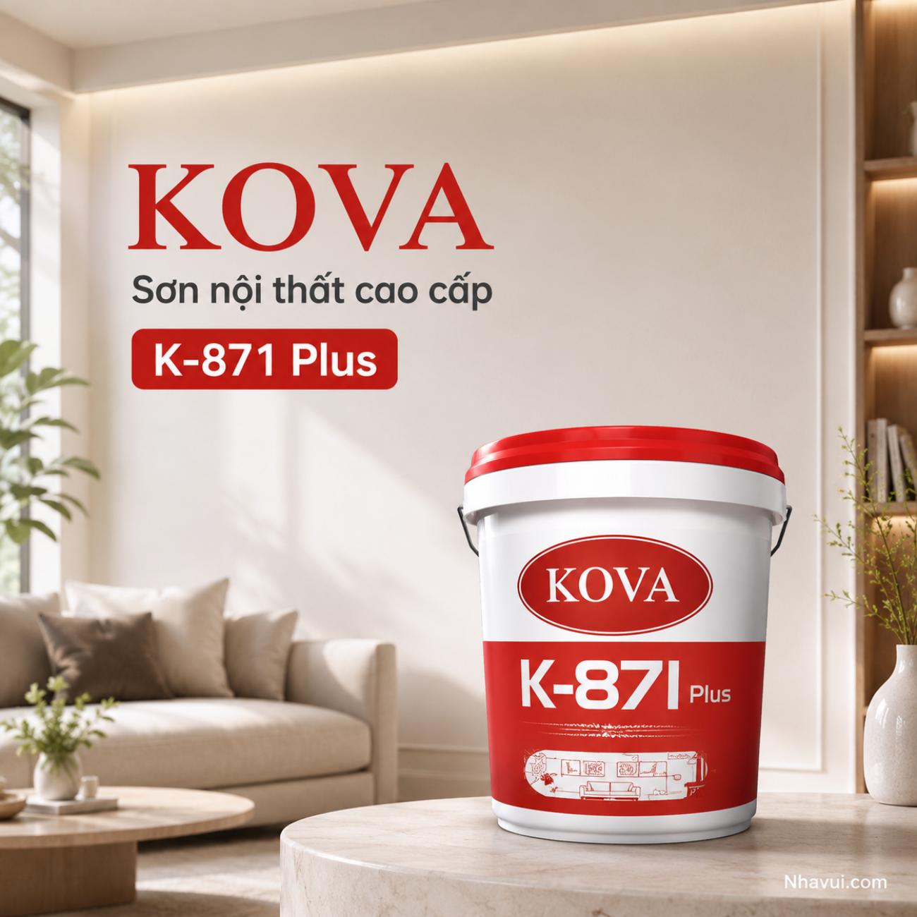 Sơn nội thất cao cấp KOVA K-871 Plus