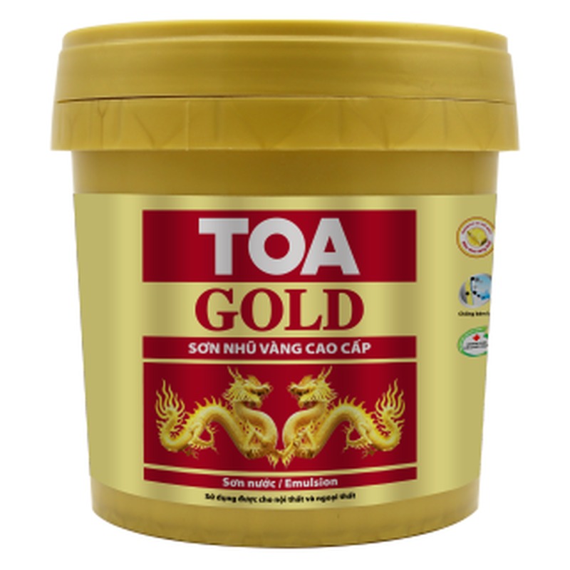 Sơn nước nhũ vàng cao cấp TOA Gold Emulsion G005 gốc nước bóng ánh kim