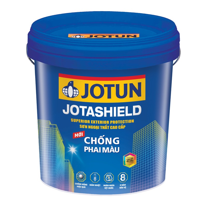 Sơn phủ ngoại thất Jotun Jotashield Chống Phai Màu bóng nhẹ bền màu giảm nhiệt