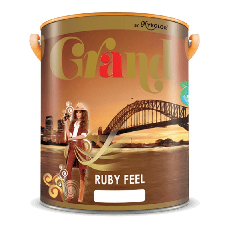 Sơn phủ ngoại thất Mykolor Grand Ruby Feel bóng Pure Acrylic chống bám bụi chống rêu mốc