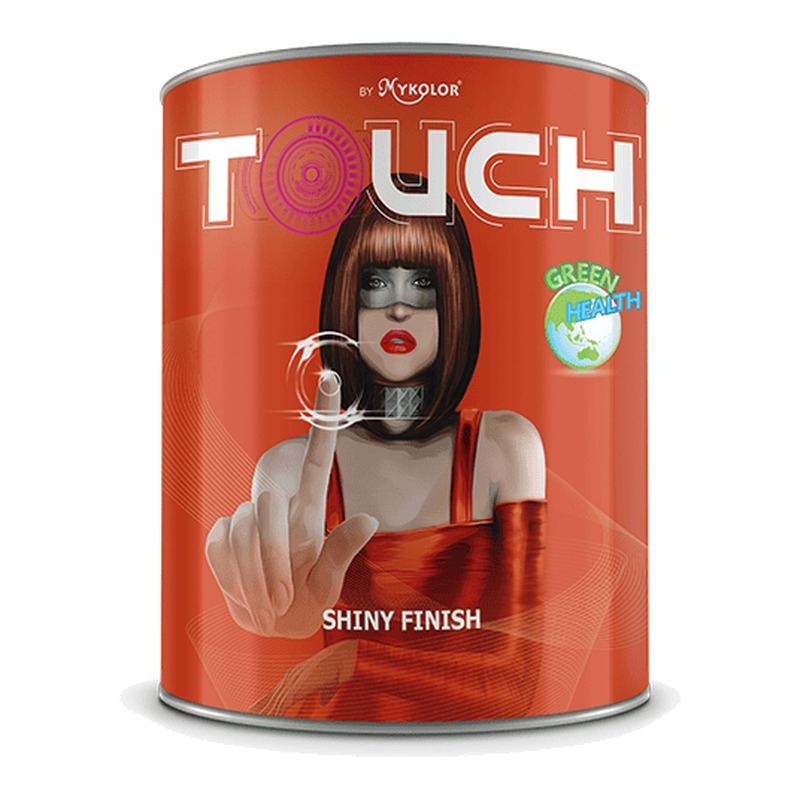 Sơn phủ ngoại thất Mykolor Touch Shiny Finish mờ Pure Acrylic chịu chùi rửa chống rêu mốc