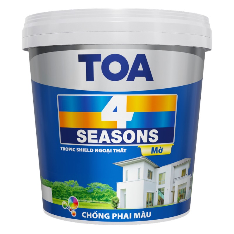 Sơn phủ ngoại thất TOA 4 Seasons Tropic Shield chống bám bụi mờ