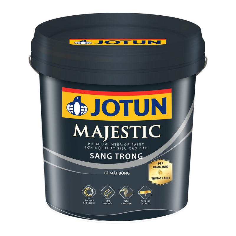 Sơn phủ nội thất Jotun Majestic Sang Trọng bóng làm sạch không khí siêu nhẹ mùi