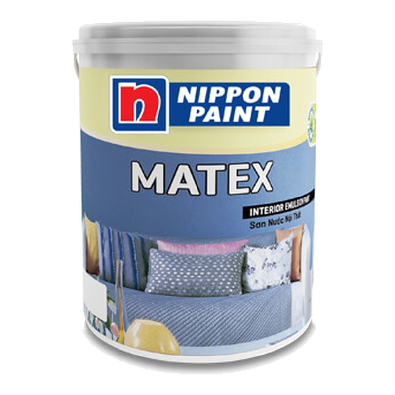 Sơn phủ nội thất Nippon Matex mờ độ che phủ cao chống rêu mốc