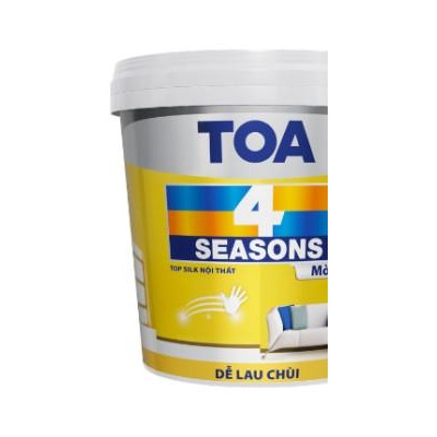 Sơn phủ nội thất TOA 4 Seasons Top Silk dễ lau chùi mờ