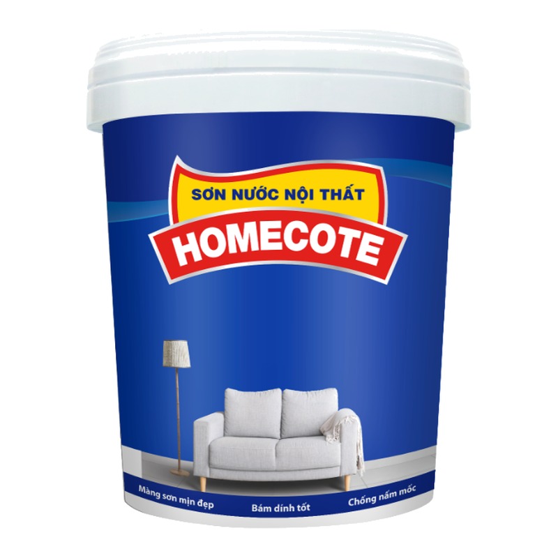 Sơn phủ nội thất TOA Homecote mờ mịn đẹp tiết kiệm