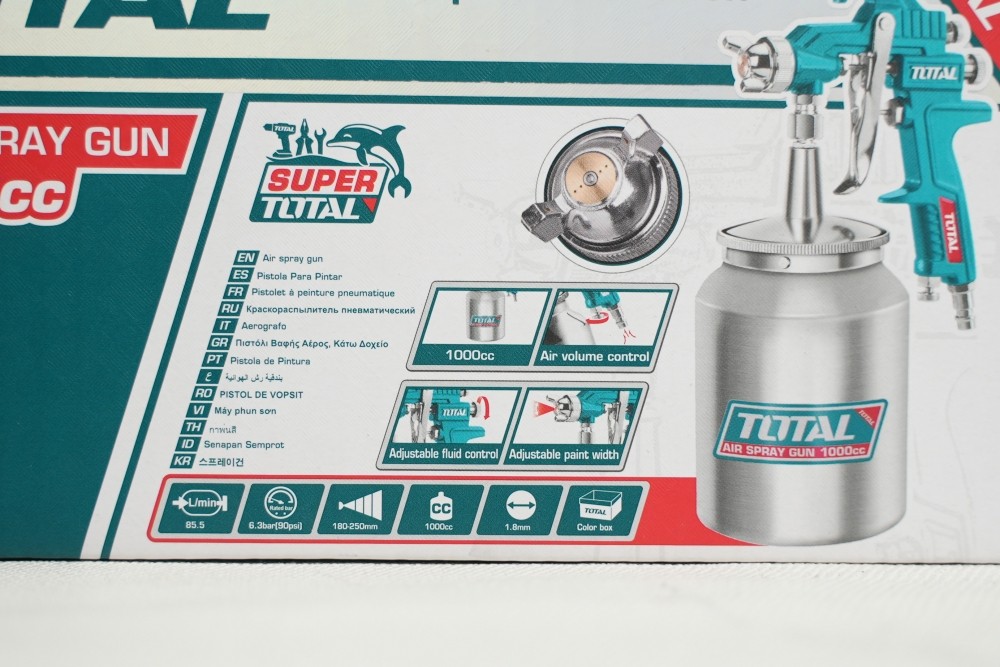 Súng phun sơn khí nén Total TAT11005 bình 1000cc