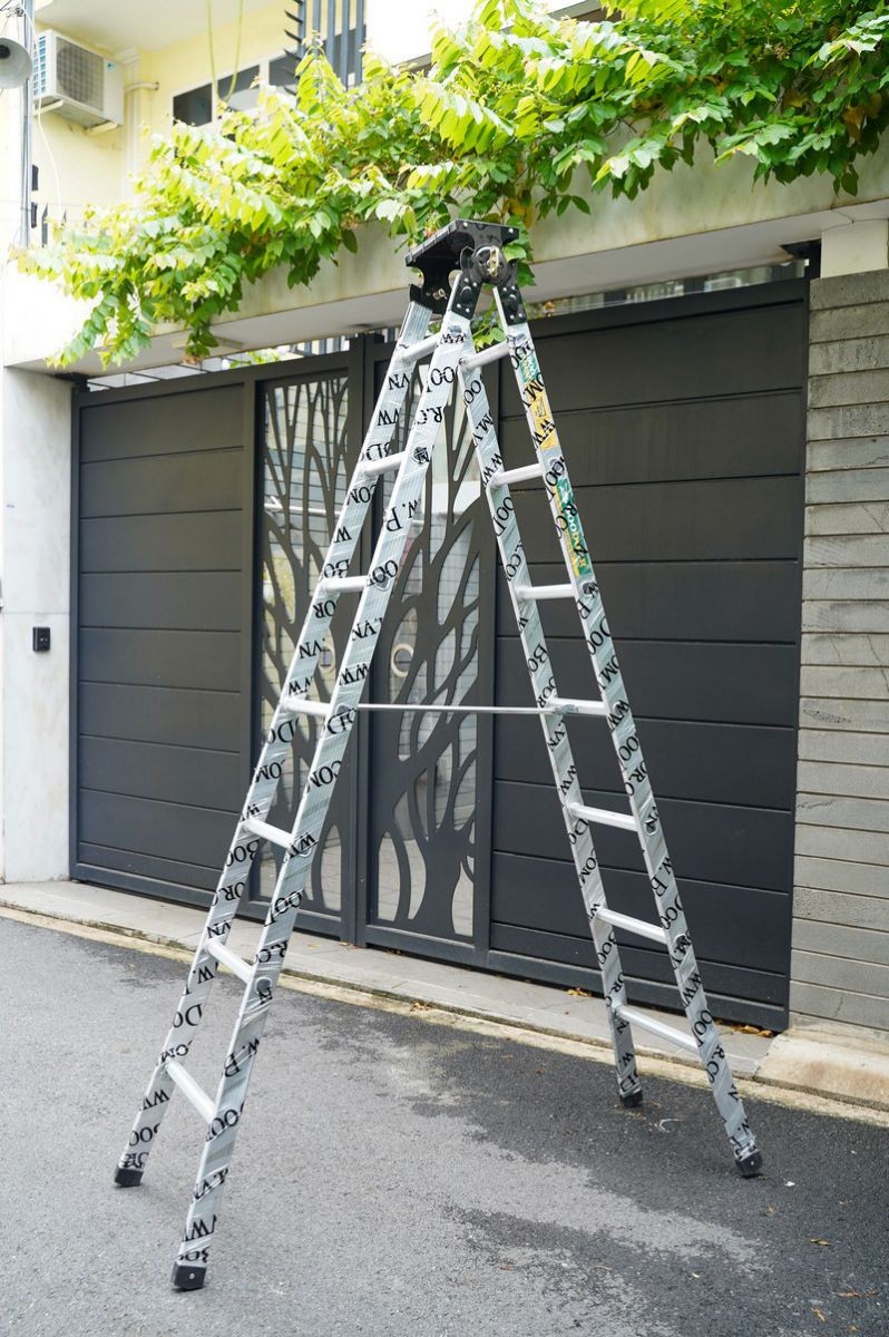 Thang nhôm chữ A Boodoor HM25 cao 2,5 m 7 bậc, tải 120 kg