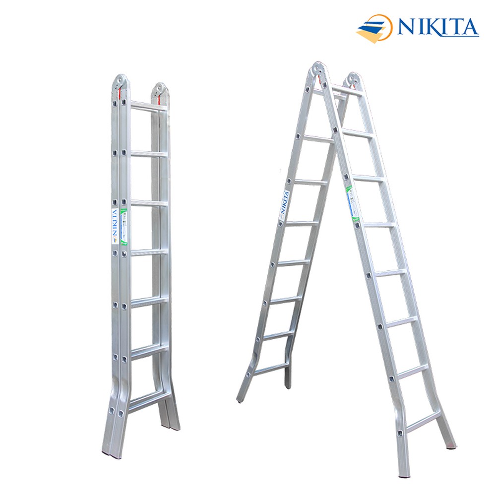Thang nhôm chữ A khóa sập Nikita Nika-25 – chữ A 2,47 m, chữ I 4,8 m