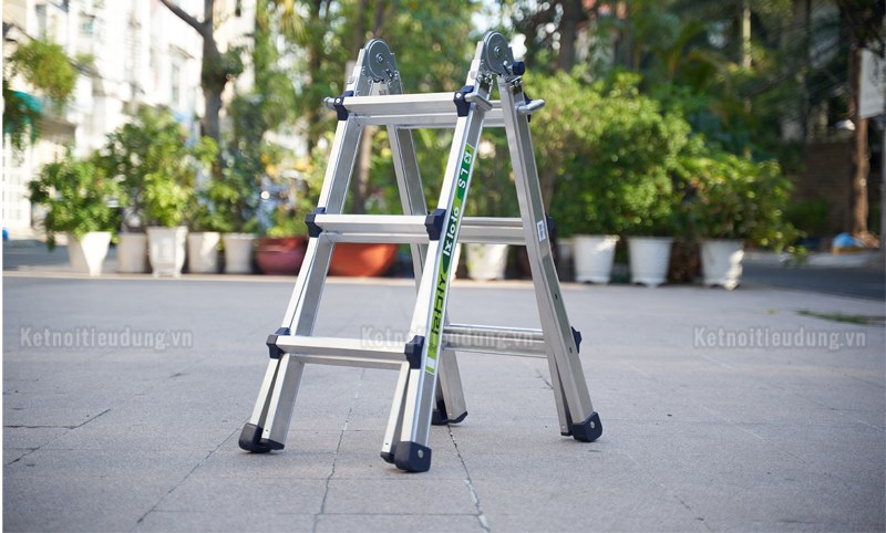 Thang nhôm gấp chữ A IG LS43 – 3/5 bậc, chữ I cao tối đa 3,01 m, tải 120 kg